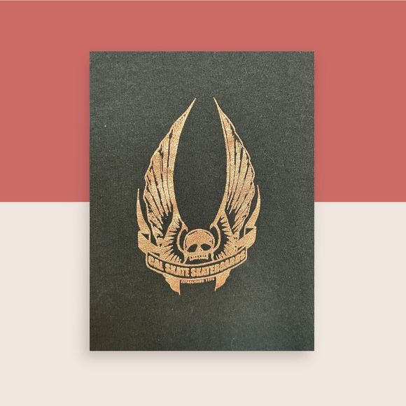 🛹 CAL SKATE YOUTH LARGE LONG SLEEVE SLASHER CREW GREEN - Picture 3 of 4